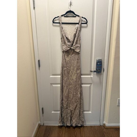 SOVERE Inara Reversible Maxi Dress – Grey Maxi cocktail Brunch Size S NWT - Picture 6 of 8